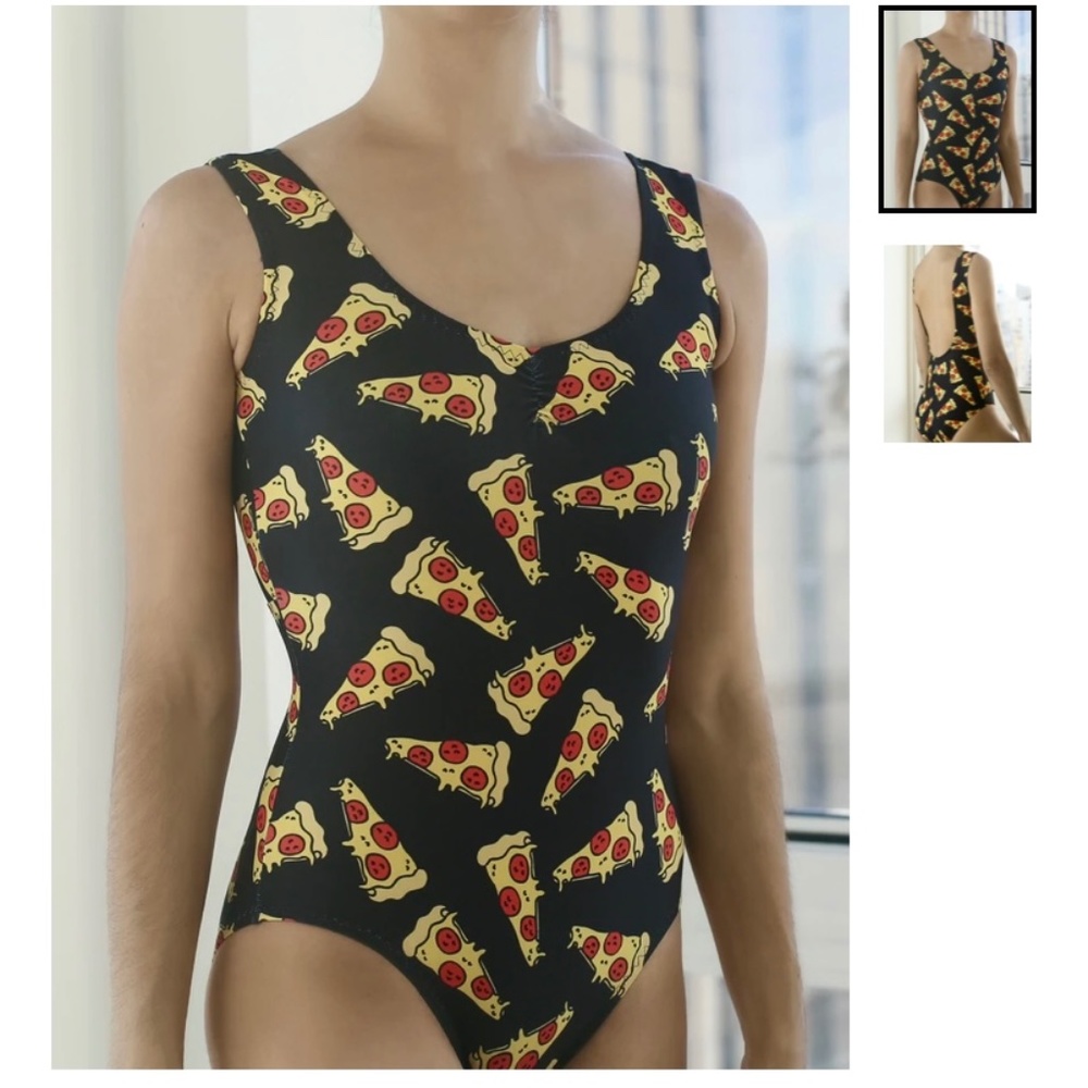Chameleon activewear pizza leotard
